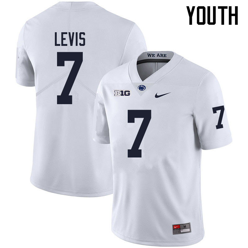 NCAA Nike Youth Penn State Nittany Lions Will Levis #7 College Football Authentic White Stitched Jersey VZF6298GJ
